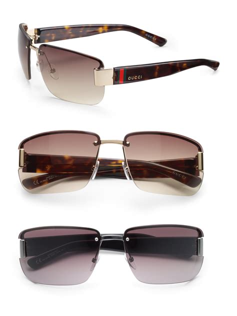 rimless sunglasses gucci